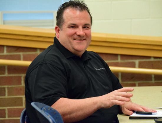 Ridge Township Trustee Bill Evans brings a request for a Tax Increment Financing (TIF) agreement to Lincolnview Local Board of Education during its May meeting on Tuesday. Dave Mosier/Van Wert independent